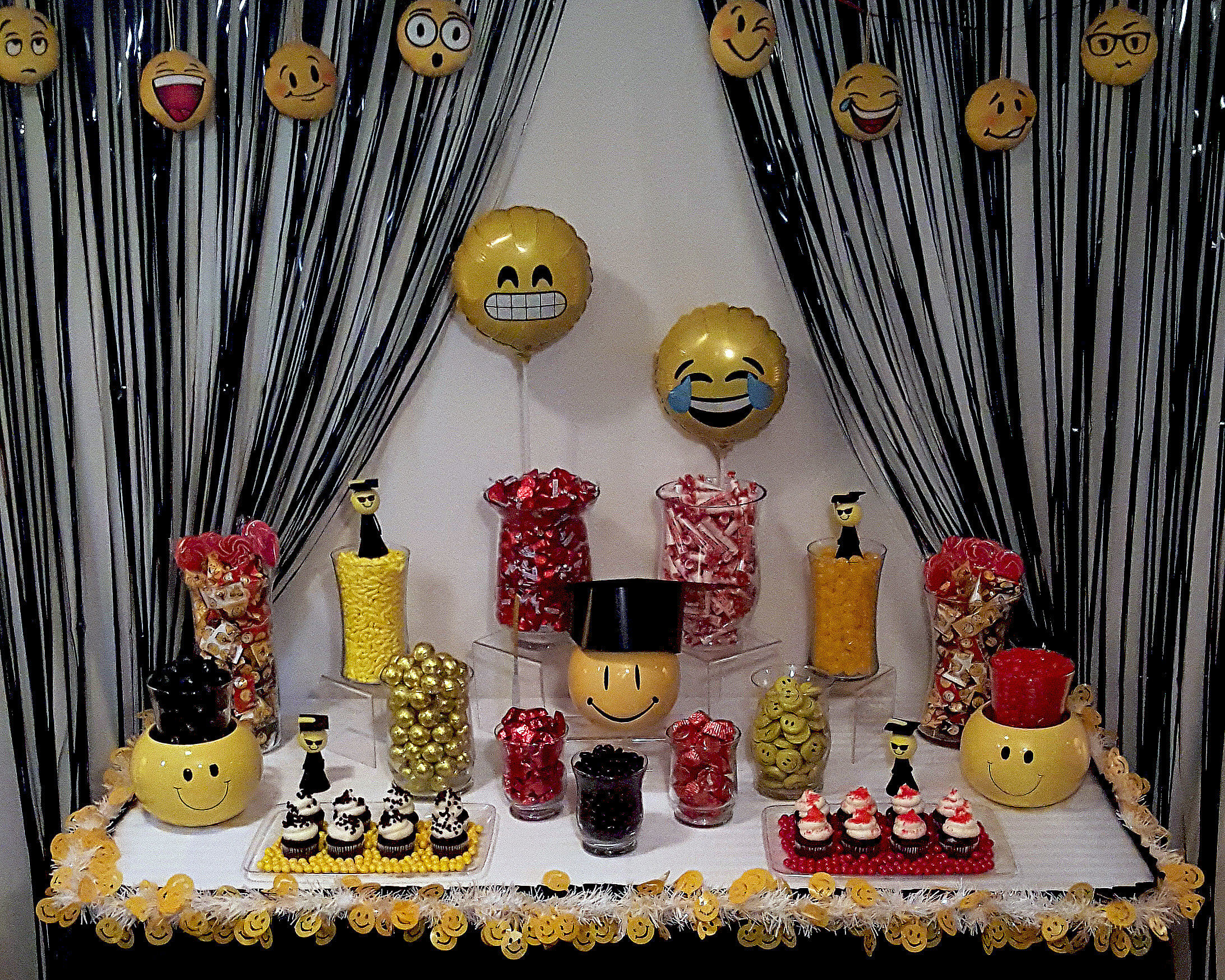Emoji Graduation Party Ideas Yellow School Color Grad Party